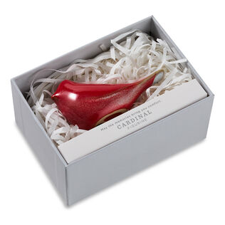 Sculpted cardinal figurine