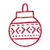 Red ornament icon